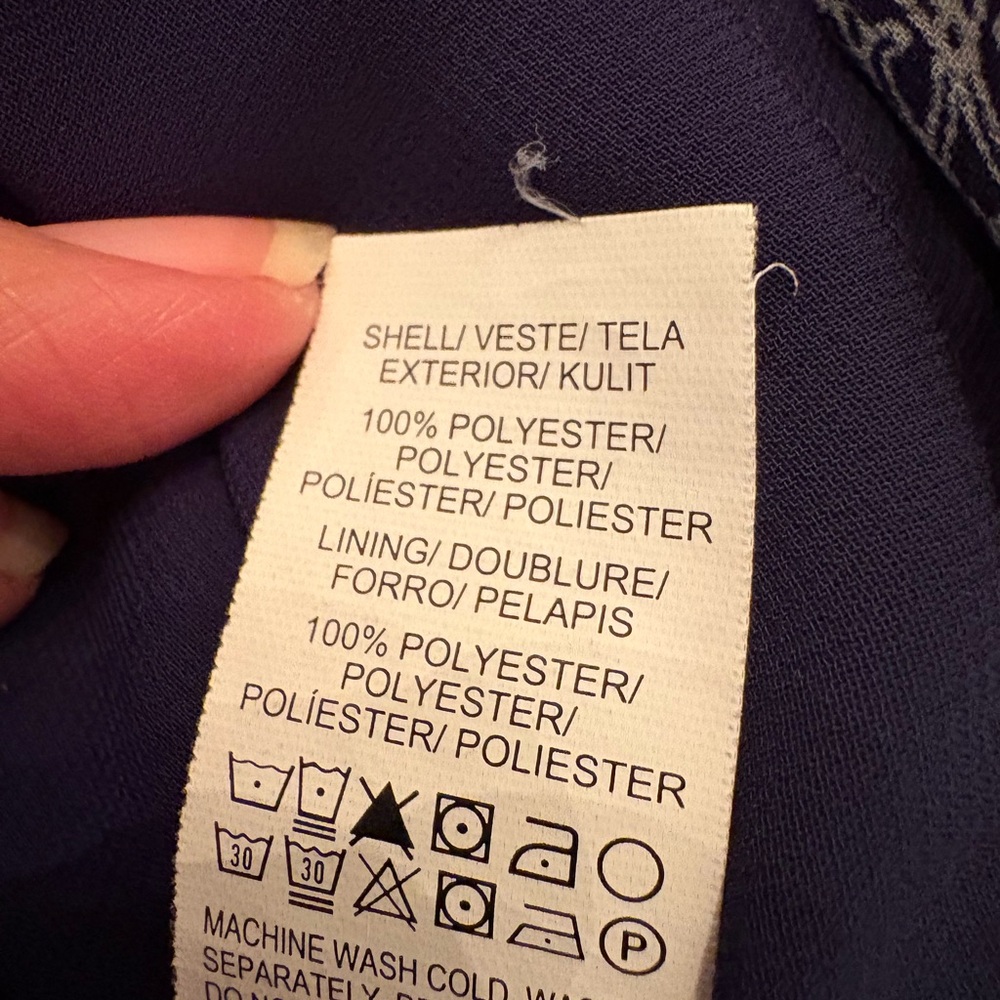Lucky Brand Floral Indigo Blouse - Picture 8 of 8